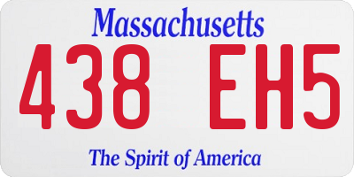 MA license plate 438EH5