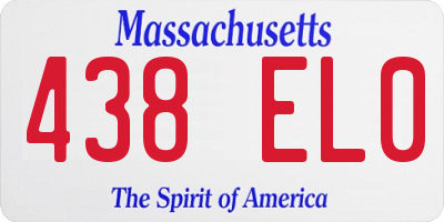 MA license plate 438EL0