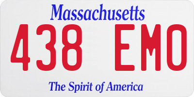 MA license plate 438EM0