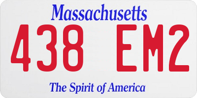 MA license plate 438EM2