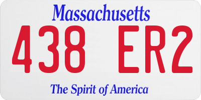 MA license plate 438ER2