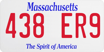 MA license plate 438ER9