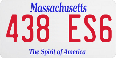 MA license plate 438ES6