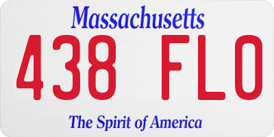 MA license plate 438FL0