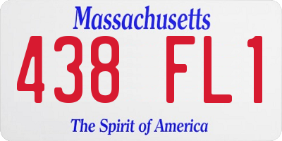 MA license plate 438FL1