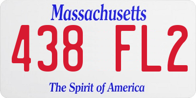 MA license plate 438FL2
