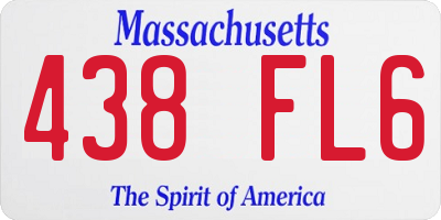 MA license plate 438FL6