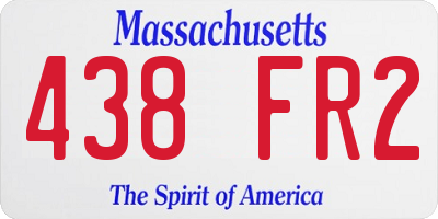 MA license plate 438FR2