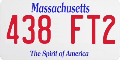 MA license plate 438FT2
