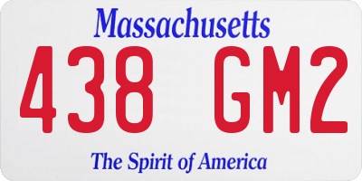 MA license plate 438GM2
