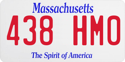 MA license plate 438HM0