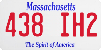 MA license plate 438IH2