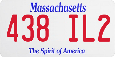 MA license plate 438IL2