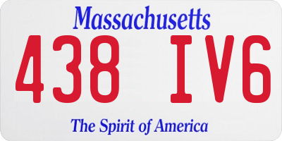MA license plate 438IV6