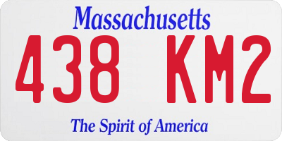 MA license plate 438KM2