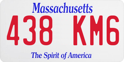 MA license plate 438KM6