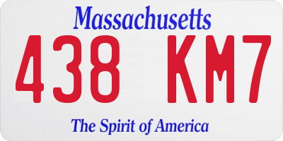 MA license plate 438KM7