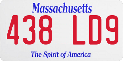 MA license plate 438LD9