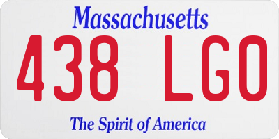 MA license plate 438LG0