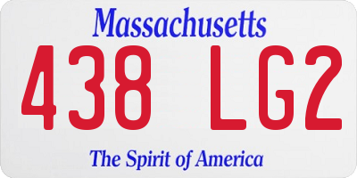 MA license plate 438LG2