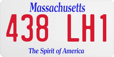 MA license plate 438LH1