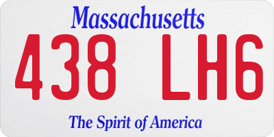 MA license plate 438LH6