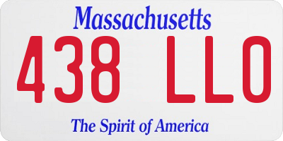 MA license plate 438LL0