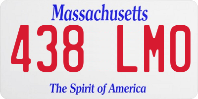 MA license plate 438LM0