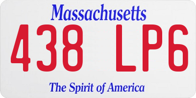 MA license plate 438LP6