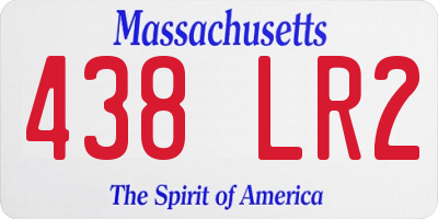 MA license plate 438LR2