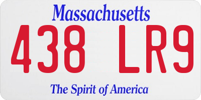 MA license plate 438LR9