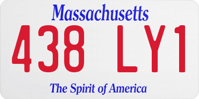 MA license plate 438LY1