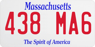MA license plate 438MA6