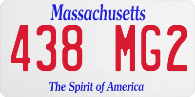 MA license plate 438MG2