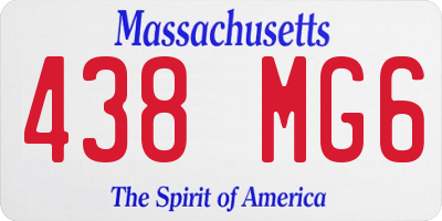 MA license plate 438MG6