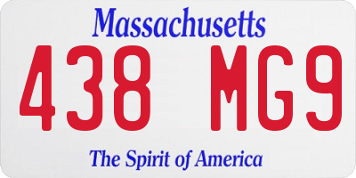 MA license plate 438MG9