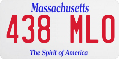 MA license plate 438ML0
