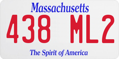 MA license plate 438ML2