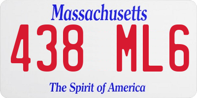 MA license plate 438ML6