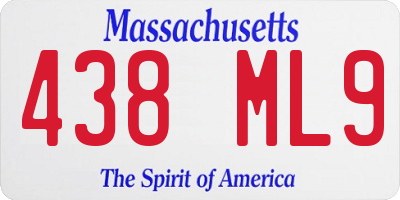 MA license plate 438ML9