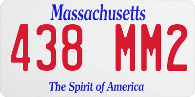 MA license plate 438MM2