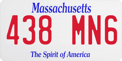 MA license plate 438MN6