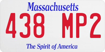 MA license plate 438MP2