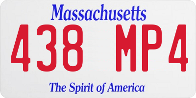 MA license plate 438MP4