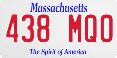 MA license plate 438MQ0