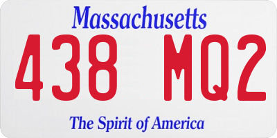 MA license plate 438MQ2