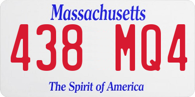 MA license plate 438MQ4