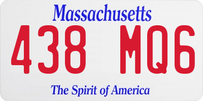MA license plate 438MQ6