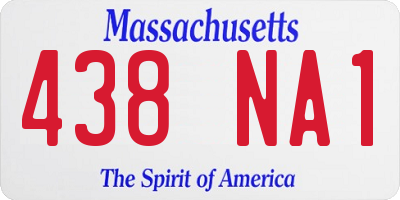 MA license plate 438NA1
