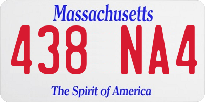 MA license plate 438NA4